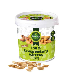 Healthy Choice Žemės riešutų sviestas traškus su gabaliukais 1kg