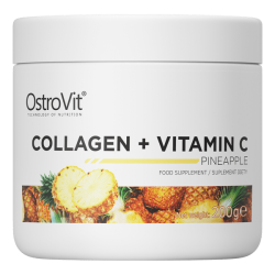 OstroVit Collagen + Vitamin C 200 g Jautienos Kolagenas su VItaminu C