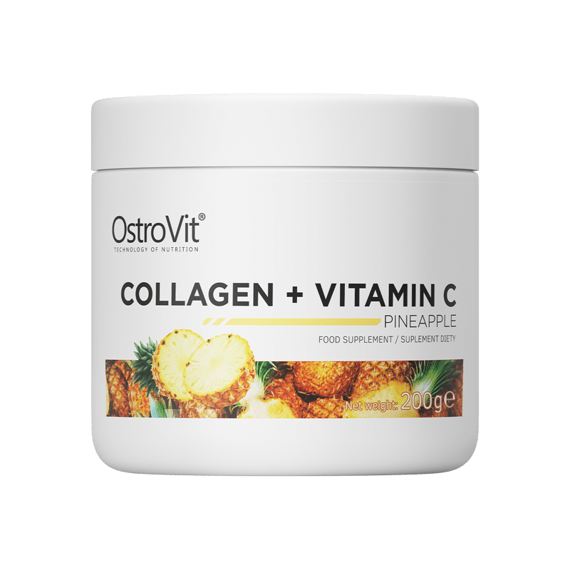 OstroVit Collagen + Vitamin C 200 g Jautienos Kolagenas su VItaminu C