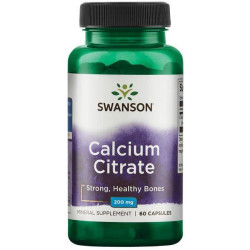 Swanson Calcium Citrate 200mg 60caps