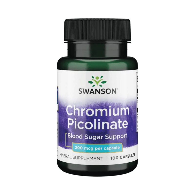 Swanson Chromium Picolinate 200mcg 100 kaps.