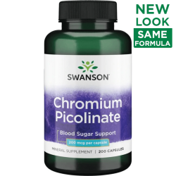 Swanson Chromium Picolinate 200mcg 200 kaps.