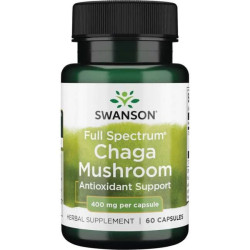 Swanson Chaga Mushroom 400mg 60caps