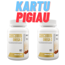 2*Maxler Curcumin Omega-3 60 caps | Kurkuminas ir Omega 3