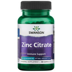 Swanson Zinc Citrate 30mg 60caps