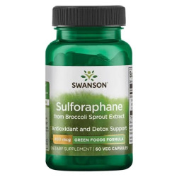 Swanson Sulforaphane 400mcg 60 vcaps