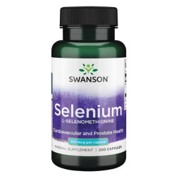 Swanson Selenium (L-Selenomethionine), 100mcg 200 caps