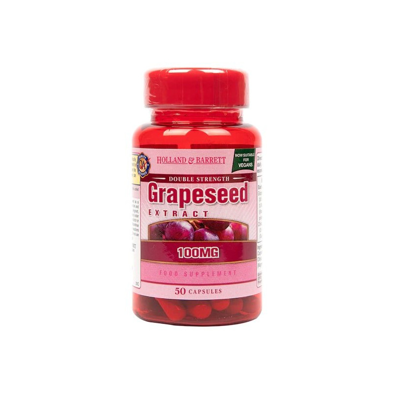 Holland & Barrett Double Strenght Grapeseed Extract 100mg 50caps