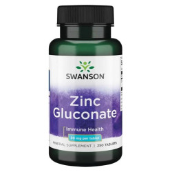 Swanson Zinc Gluconate 30mg 250 tab