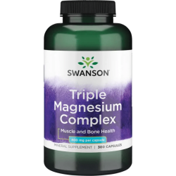 Swanson Triple Magnesium Complex 400mg 100 capsules