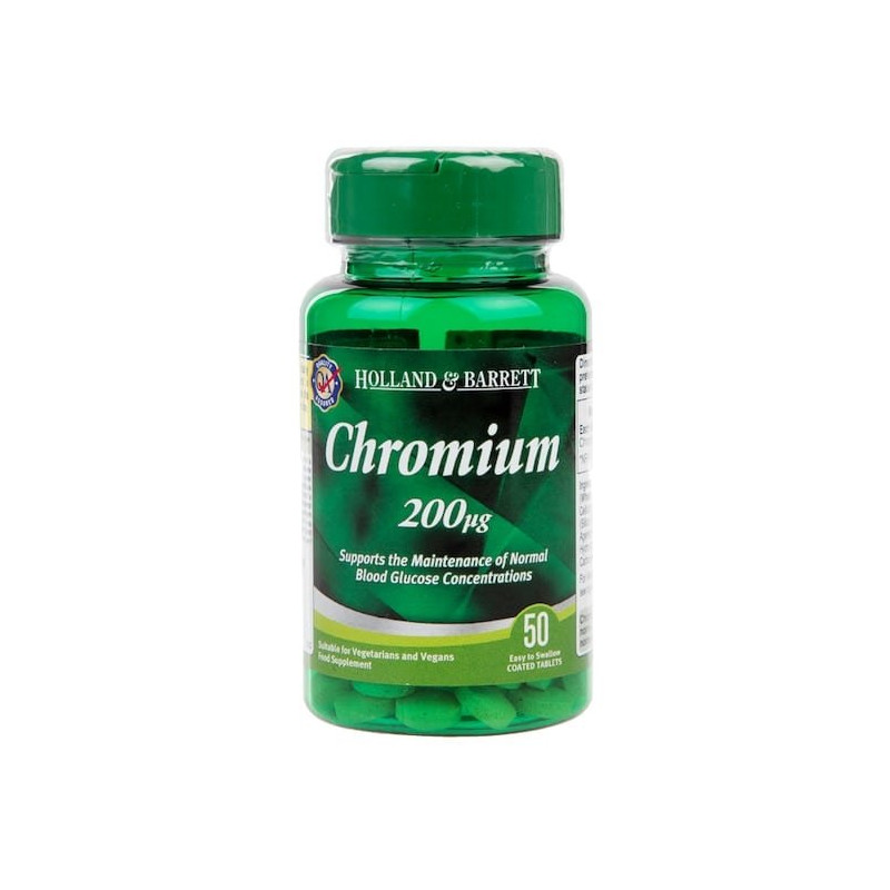 Holland & Barrett Chromium 200mcg 50 tablets