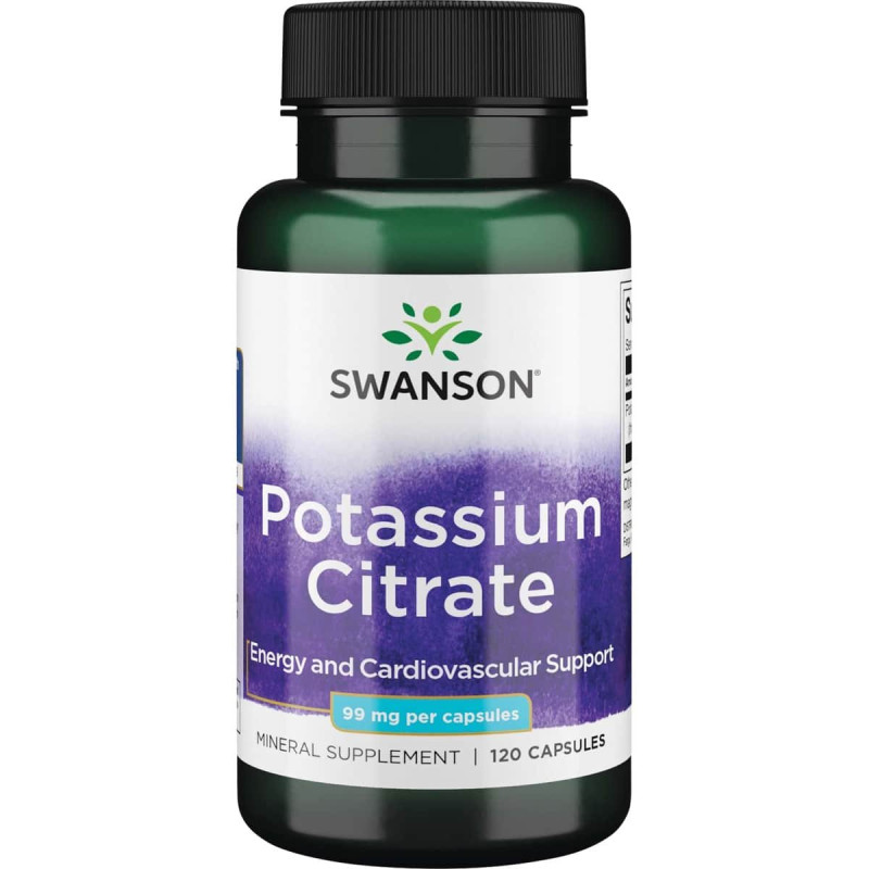 Swanson Potassium Citrate 99 Milligrams 120 Capsules | Kalis