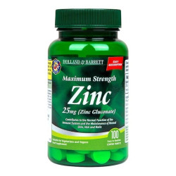 Holland & Barrett Zinc Gluconate, 25 mg - 100 tablets | Cinko gliukonatas