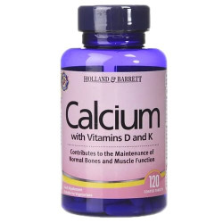 Holland & Barrett Calcium with Vitamins D and K 120 tabs