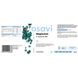 Osavi Magnesium + Vitamin B6 90 vegan capsules