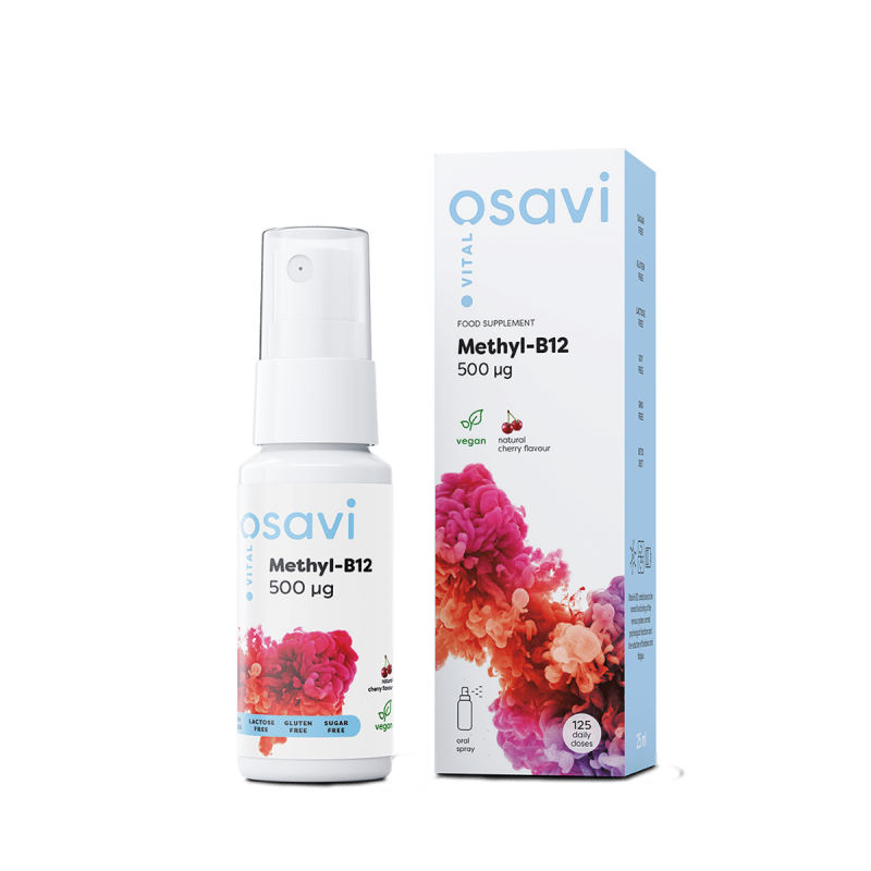 Osavi Methyl-B12 Oral Spray 500mcg 25ml - Cherry