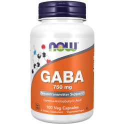 NOW Foods GABA 750mg 100vcaps