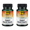 2xSwanson KYOTO Aged Black Garlic 650 mg 30 Capsules