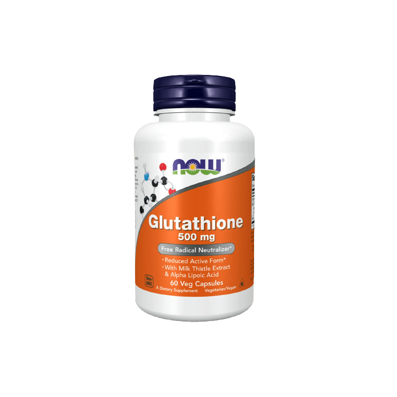 NOW Foods Glutathione with Milk Thistle Extract & Alpha Lipolic Acid 500mg - 60 vcaps