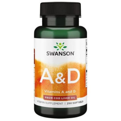 Swanson Vitamins A & D 250 softgels