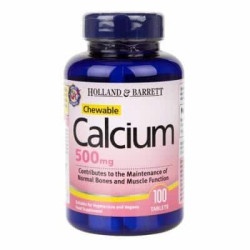 Holland & Barrett Chewable Calcium 500mg 100 tablets