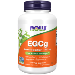 NOW Foods EGCg Green Tea Extract, 400mg - 180 vcaps