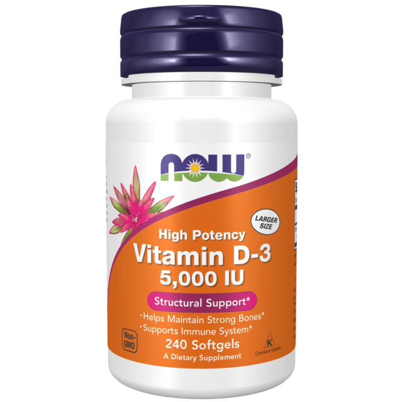 NOW Foods D3 5000 IU 240 softgels