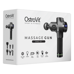 OstroVit Massage Gun - Sportinio Masažo Elektrinis masažuoklis-pistoletas - Belaidis - NEMOKAMAS PRISTATYMAS