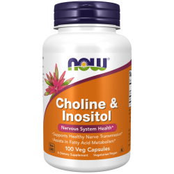 NOW Foods Choline & Inositol, 100 Veg Capsules