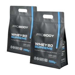 2x Probody Whey 80 Supreme Protein 2 kg - Proteinas