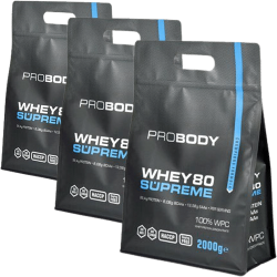 3x Probody Whey 80 Supreme Protein 2 kg - Proteinas