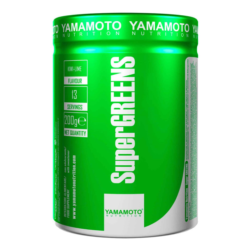 Yamamoto Nutrition Super Greens, Kiwi Lime - 200 grams