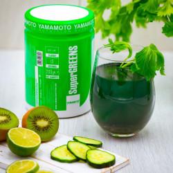 Yamamoto Nutrition Super Greens, Kiwi Lime - 200 grams