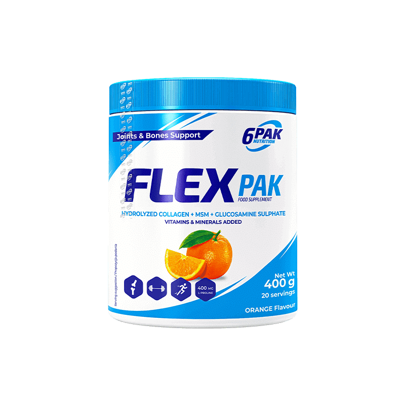 6pak Flex Pak - 400g - Orange