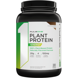 Rule One Plant Protein + Energy, Cold Brew Coffee - 20 servings