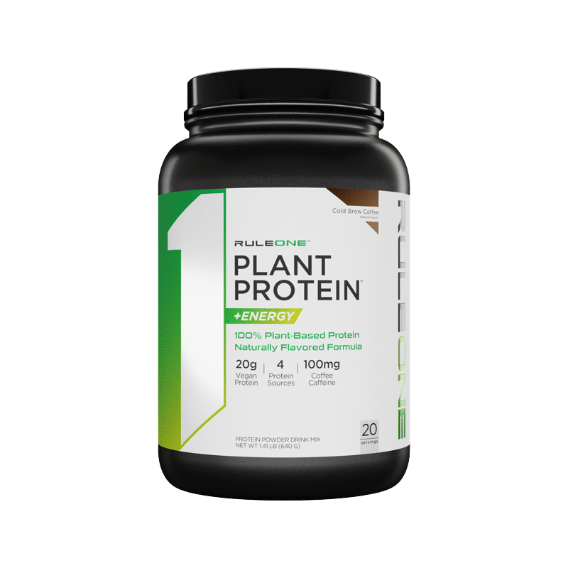 Rule One Plant Protein + Energy, Cold Brew Coffee - 20 servings