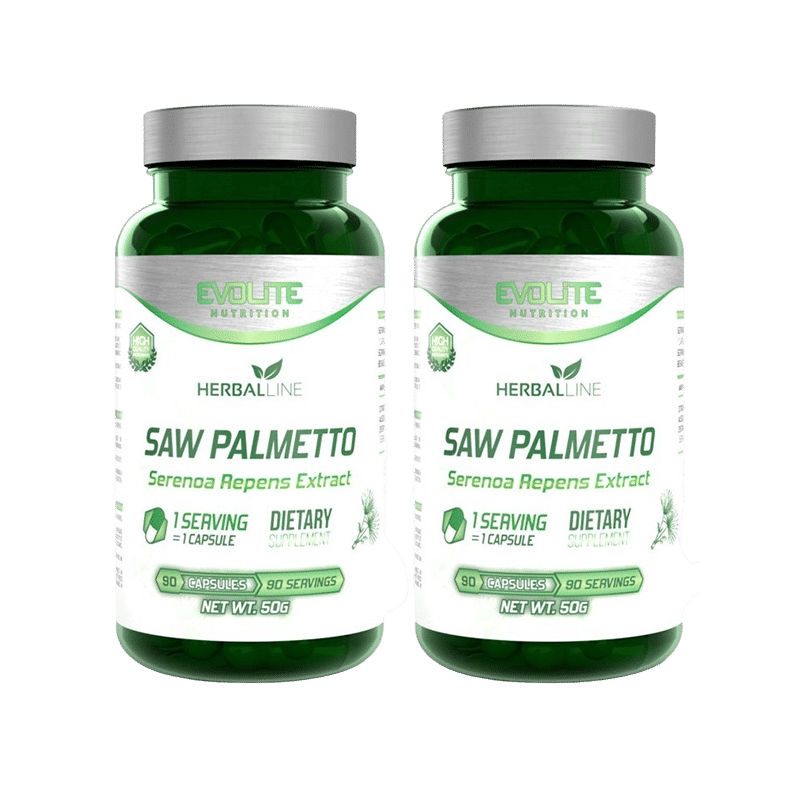 2x Evolite Saw Palmetto 450mg 90 caps