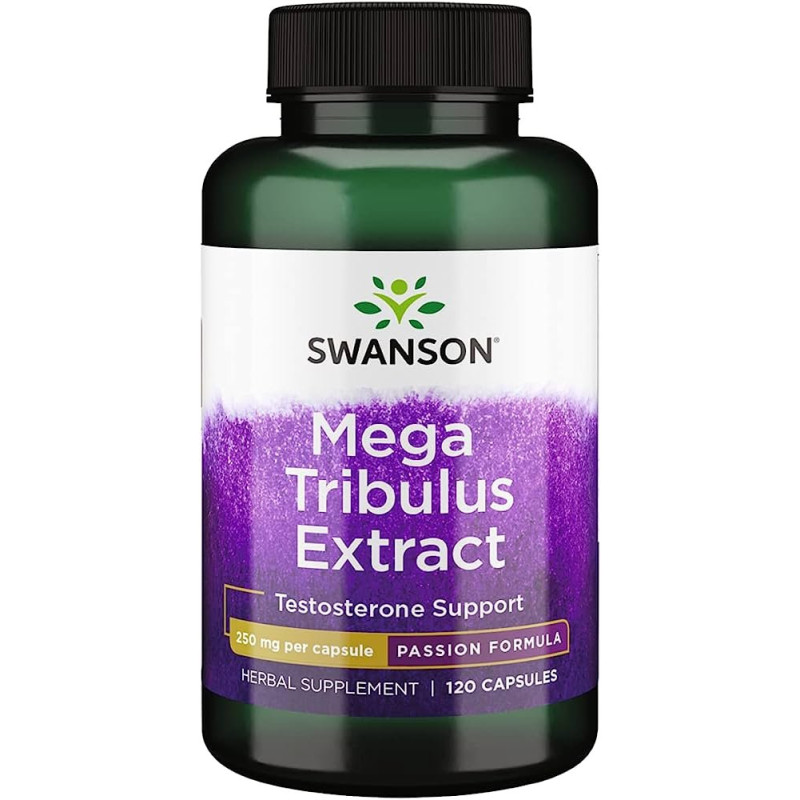 Swanson Mega Tribulus Extract Testosterone Support 120 kaps