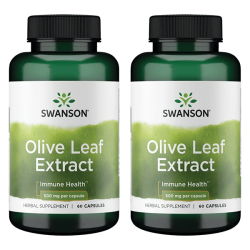 2x Swanson Olive Leaf Extract 500mg 60 caps