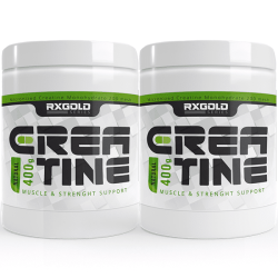 2x RX Gold Micronized Creatine Monohydrate - 400g pure