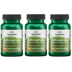 3x Swanson Sulforaphane 400mcg 60 vcaps