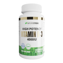 Naturestrong High Potency Vitamin D-3 4000IU 120 softgels