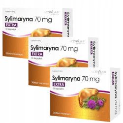 3x ActivLab Pharma Sylimaryna EXTRA 70 mg 30caps (Silimarinas, Kepenims)