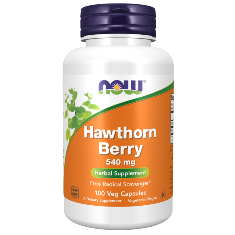 NOW Foods Hawthorn Berry, 540mg - 100 vcaps