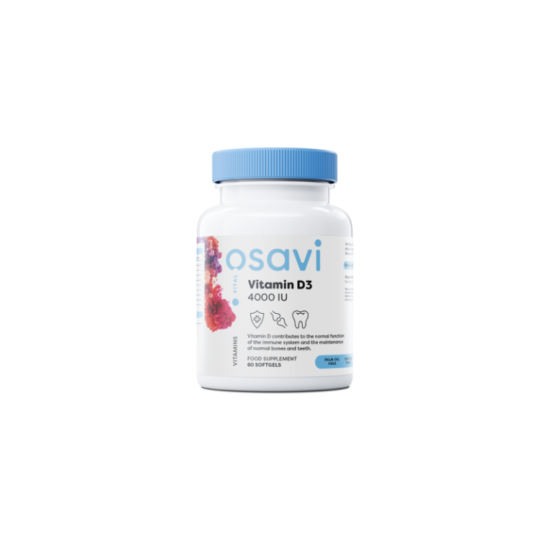 Osavi Vitamin D3, 4000 IU - 60 softgels