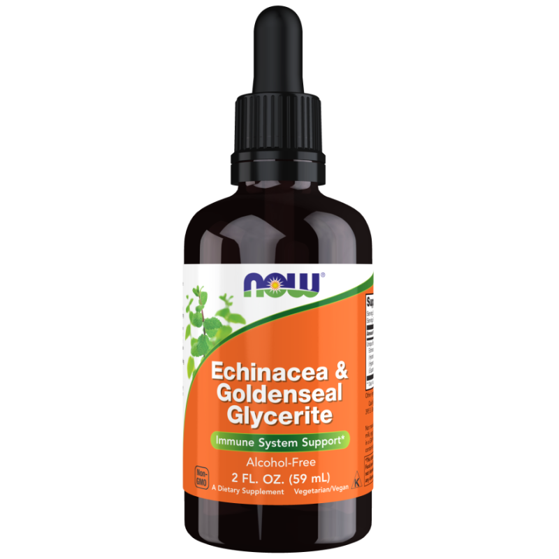 NOW Foods Echinacea & Goldenseal Glycerite - 60 ml.