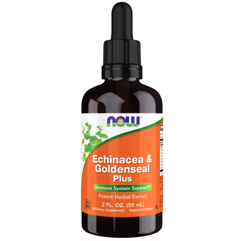 NOW Foods Echinacea & Goldenseal Plus - 60 ml.