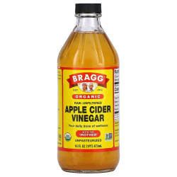 Bragg Organic Apple Cider Vinegar with The 'Mother', Raw-Unfiltered 473 ml