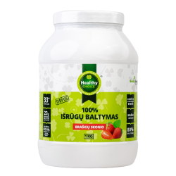 Healthy Choice 100% išrūgų baltymai (Vanilės, braškių, šokolado skonio), 1kg