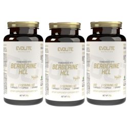 3 už gerą kainą Evolite Berberine HCL 400mg 60caps | Berberinas